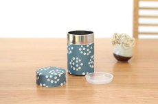 画像1: 茶筒『花飾り』/150g茶葉用 (1)