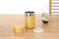 画像1: 茶筒『押し花』/150g茶葉用 (1)