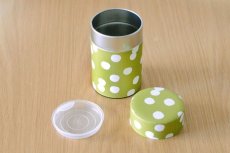 画像1: 茶筒『抹茶白玉』/150g茶葉用 (1)