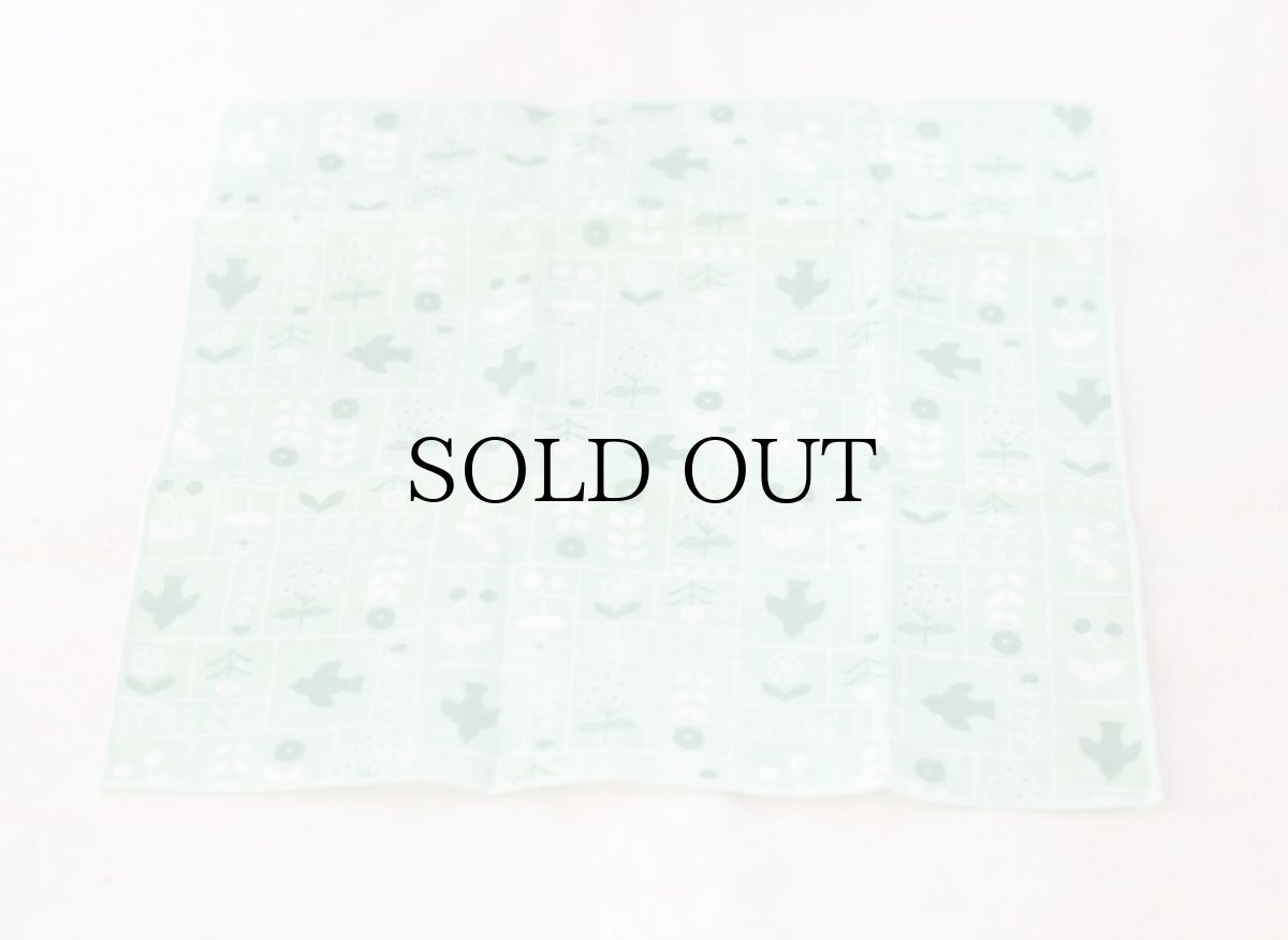 画像1: ゆきはな「線画刺しゅう」 / 綿100％ トリプルガーゼハンカチ (1)