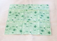 画像1: ゆきはな「線画刺しゅう」 / 綿100％ トリプルガーゼハンカチ (1)