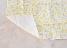 画像2: ゆきはな「ミモザ」 / 綿100％ トリプルガーゼハンカチ (2)