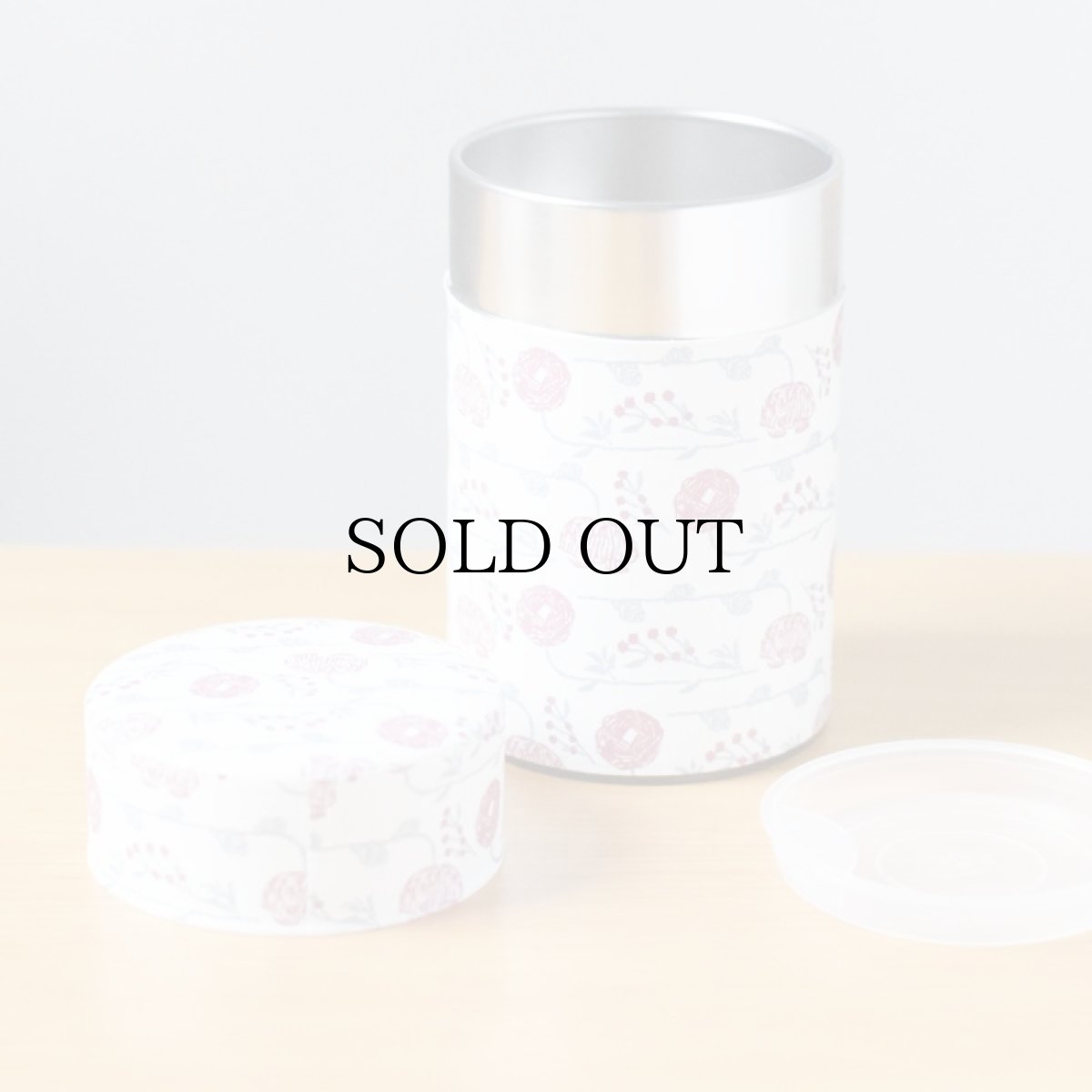 画像1: 茶筒『野花刺繍』/150g茶葉用 (1)