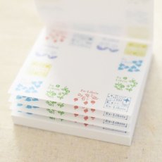 画像2: ブロックメモ帖『星月夜の蔵書印 2019 葉月色』 / 同柄100枚綴り (2)