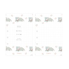 画像1: M6リフィル-てまり猫 (1)