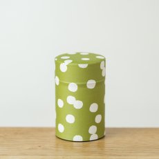 画像2: 茶筒『抹茶白玉』/150g茶葉用 (2)