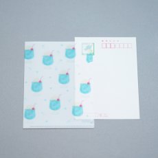 画像3: A6クリアファイル-クリームソーダ 　ブルー (3)