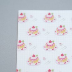 画像2: A6クリアファイル-いちごパンケーキ (2)