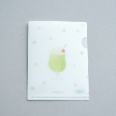 画像1: ミニチュア クリアファイル-クリームソーダ (1)