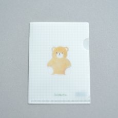 画像1: ミニチュア クリアファイル-くまのぬいぐるみ (1)
