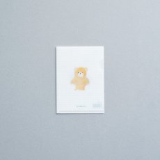 画像2: ミニチュア クリアファイル-くまのぬいぐるみ (2)